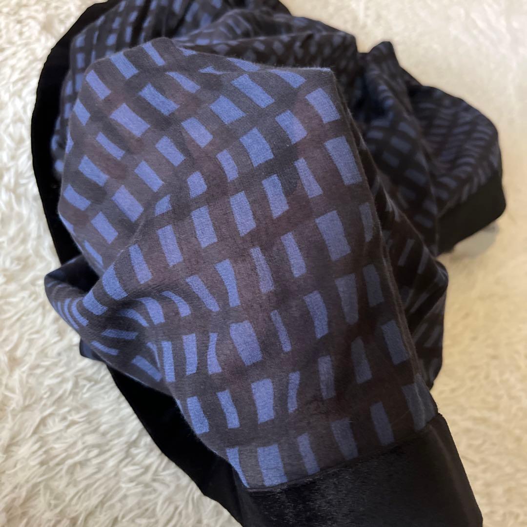 【ミナペルホネン】sora check ソラチェック　ひざ丈スカート　綿　38