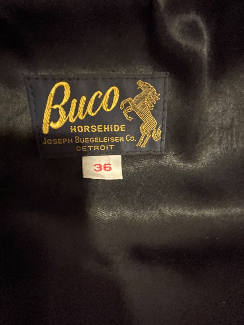 Buco J-100 Horsehide シングルライダースジャケット 36