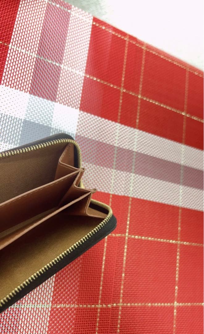 CELINE ケース ブラウンレザー