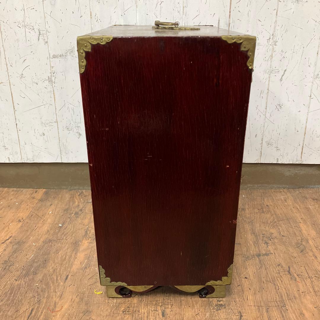 A-3 中国美術 薬箪笥風 小型箪笥 チェスト 抽斗8杯 飾台 道具箱 骨董品