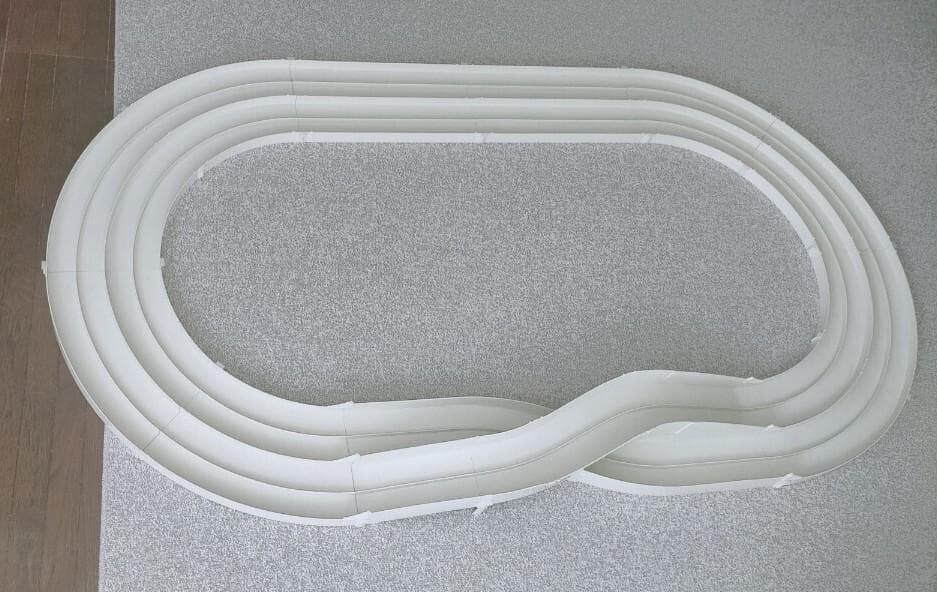 （希少・・当時物）　（完品・組立可）楽しいトレイン 立体レーンチェンジコース