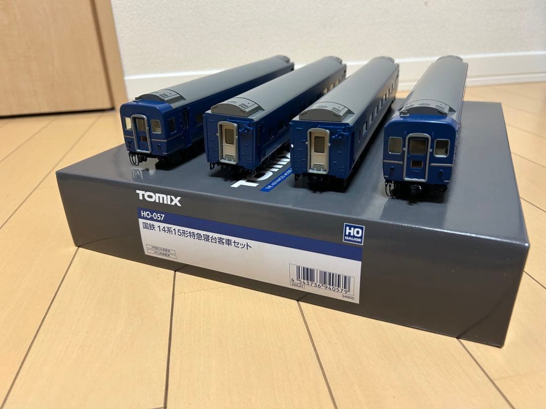 【未使用】TOMIX HO-057 国鉄14系15形特急寝台客車セット
