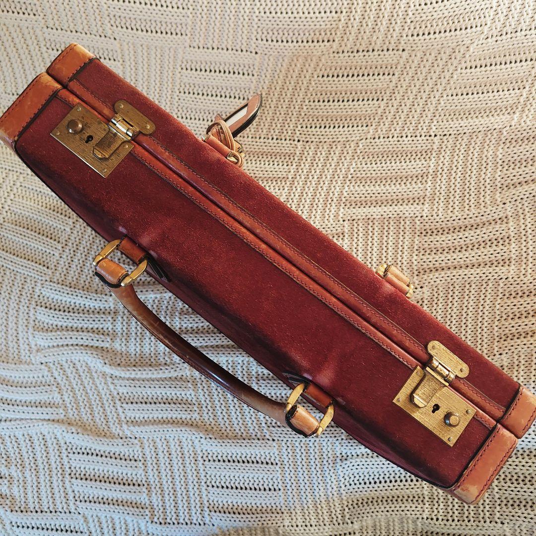 Gucci　スエード アタッシュケース（used）※オールドグッチ、ヴィンテージ