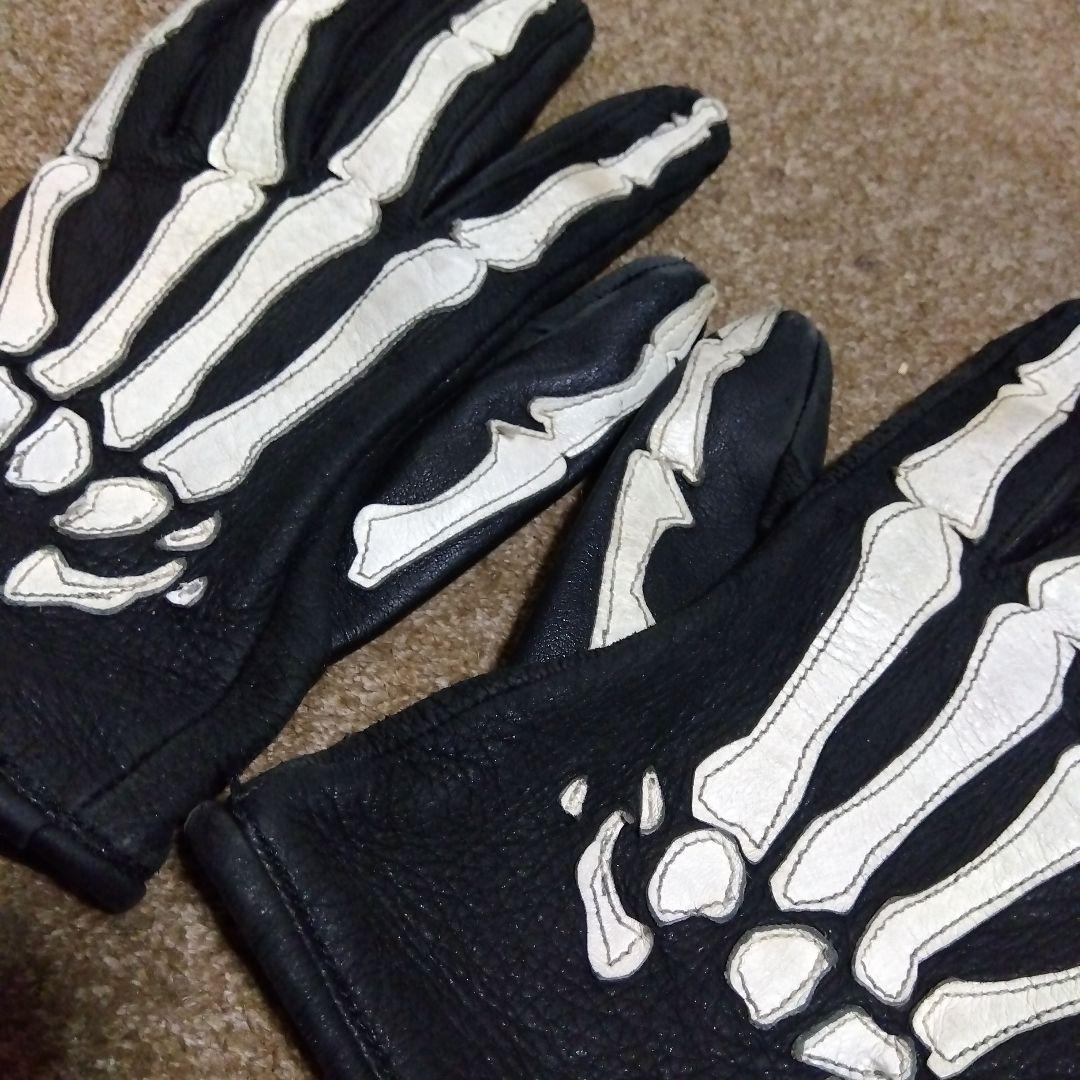 希少 バンソン VANSON レザーグローブ ローパー Roper S 骨