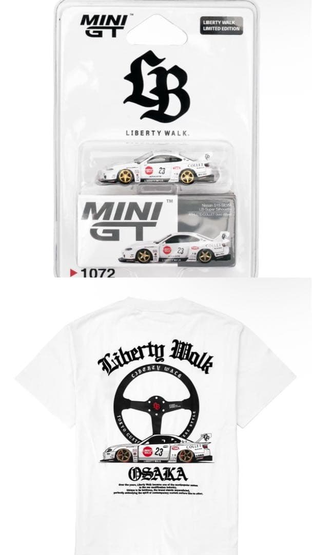 ミニカー Mini gt s15 velg gold and T-shirt
