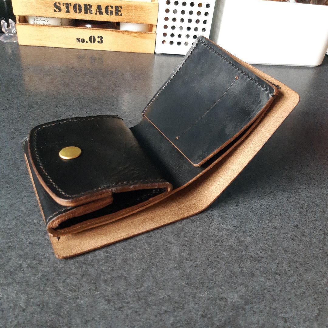 HORWEEN★クロムエクセル　二つ折り財布 ★ブラック