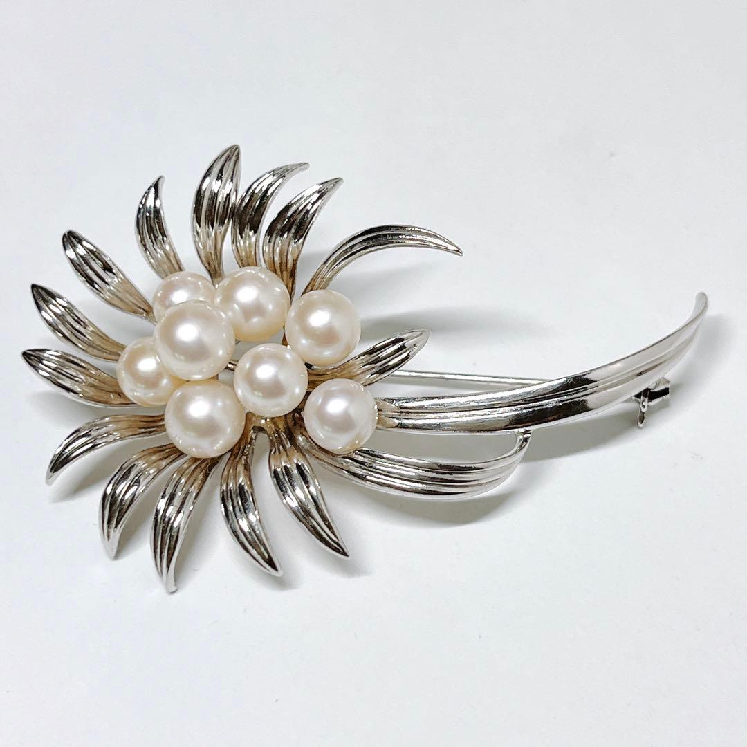 美品✨MIKIMOTOミキモト パール　ブローチ　コサージュ　フラワー