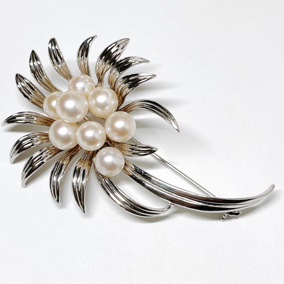 美品✨MIKIMOTOミキモト パール　ブローチ　コサージュ　フラワー