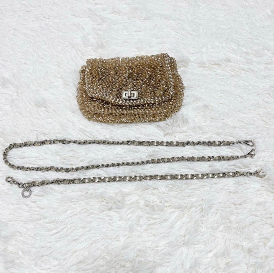 アンテプリマ ショルダーバッグ ルッケット ターンロック　ゴールド