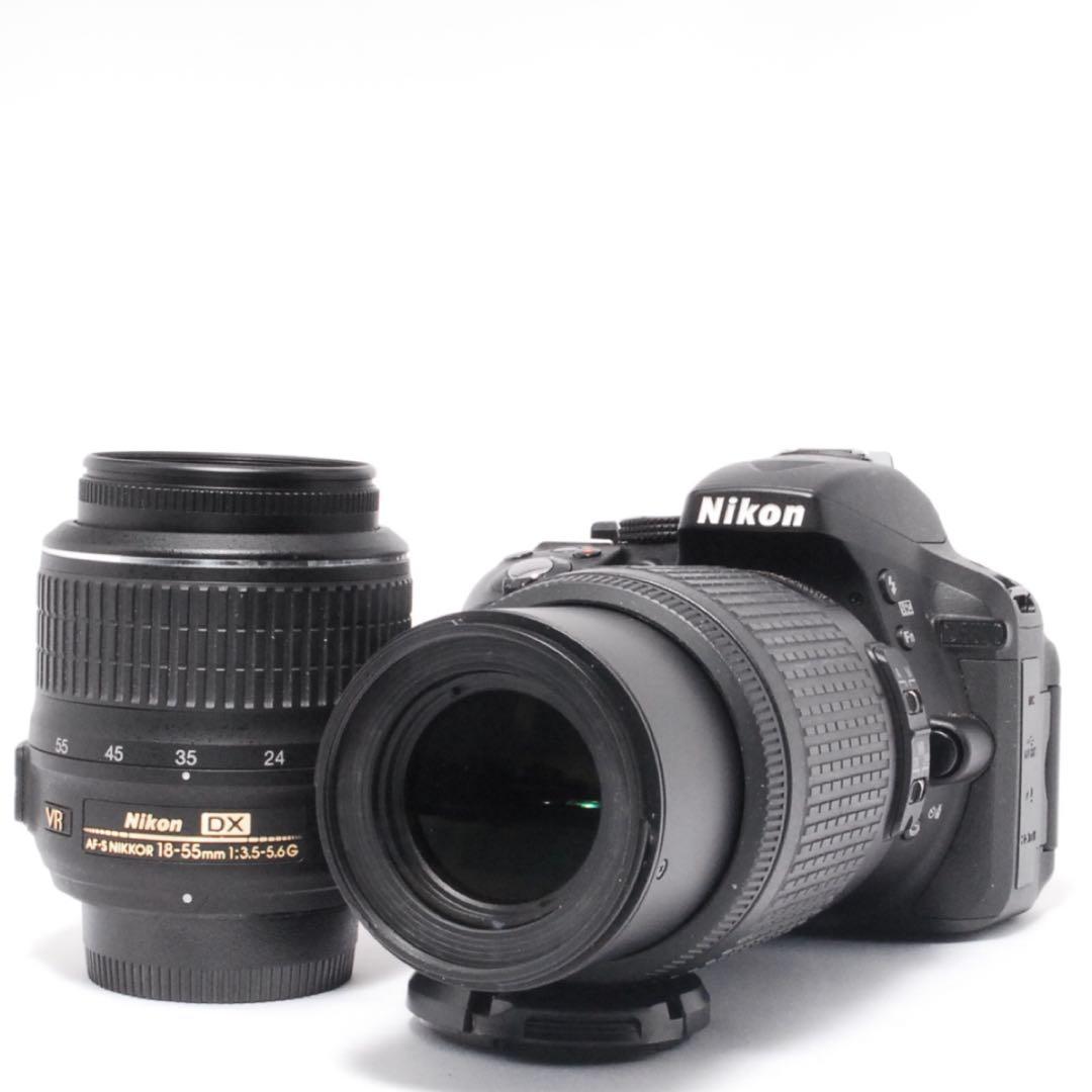 超美品◆Nikon D5300 ダブルレンズセット◆WiFi搭載◆一眼レフカメラ