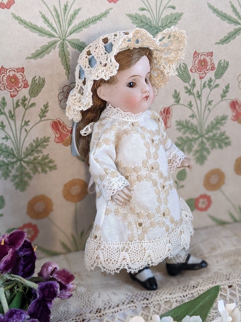 【f】アンティークビスクドール　ミニョネット　ケストナー150