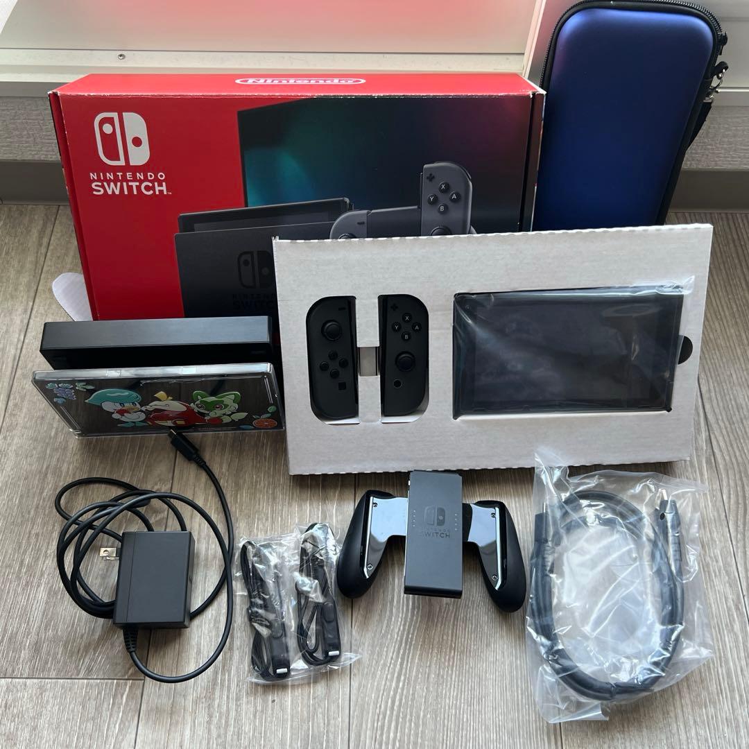 【値下げ】Nintendo Switch グレー付属品あり ケース、ドックカバー