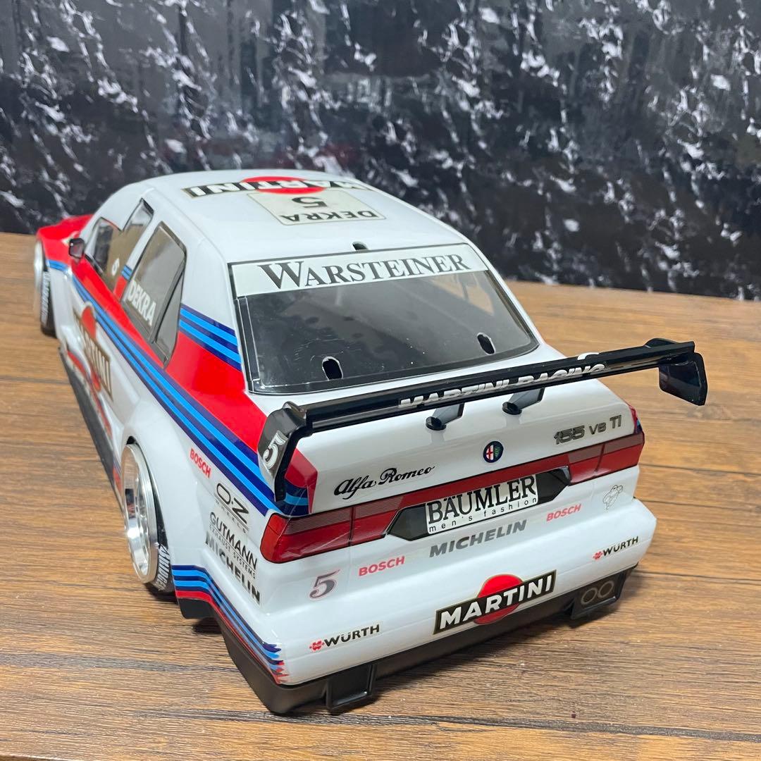 タミヤ　マルティニ　アルファロメオ　155 DTM　1/10 ラジコンボディ