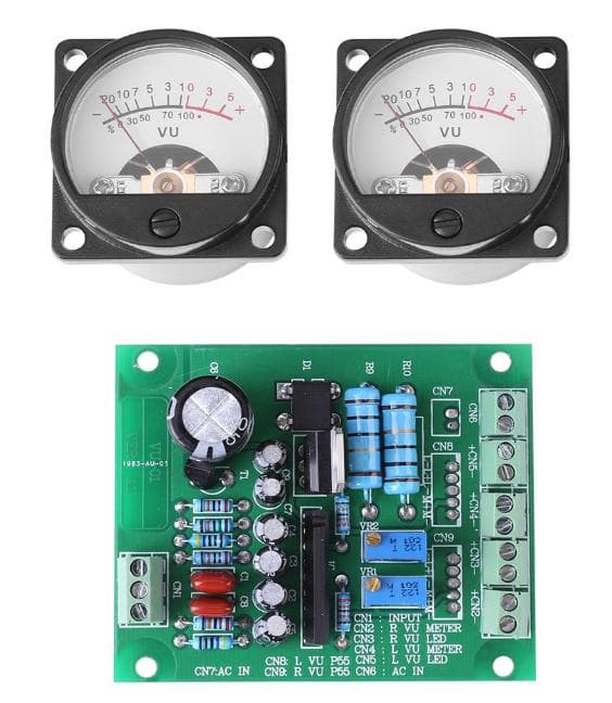 自作ステレオVUメーター（新品丸型コンパクトタイプ）210号機