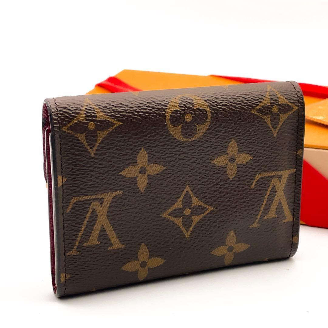 Rルイヴィトン モノグラム ロザリ フューシャ 折り財布 