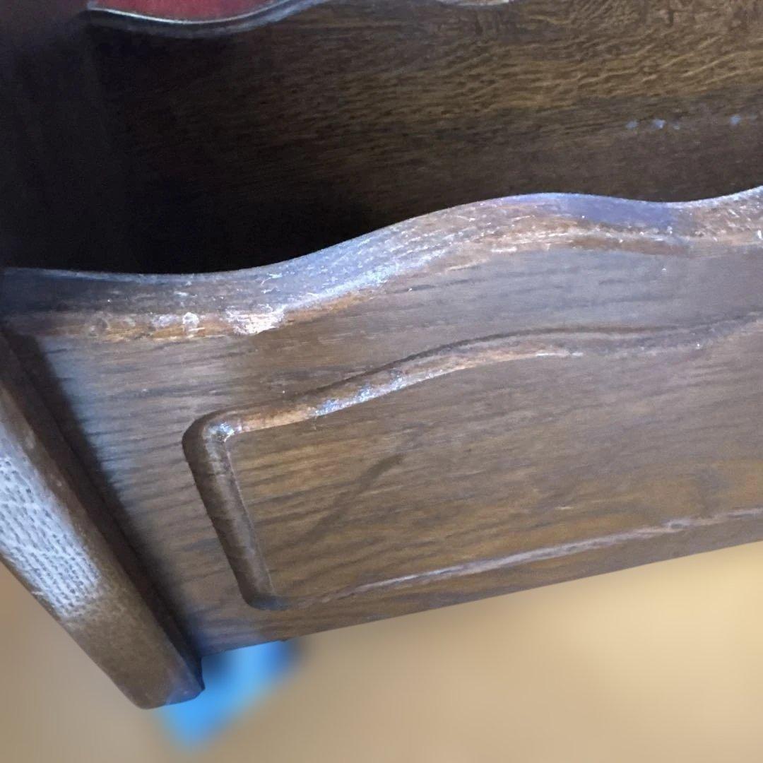 本日限定価格　アンティーク家具　引き出し付きタイプ マガジンラック