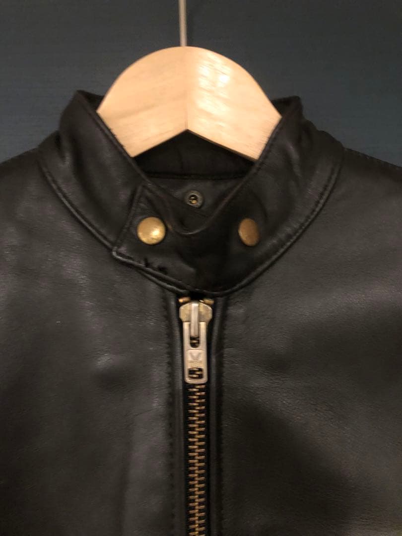 希少vanson シングルライダース タイプD 34 バンソン レザージャケット