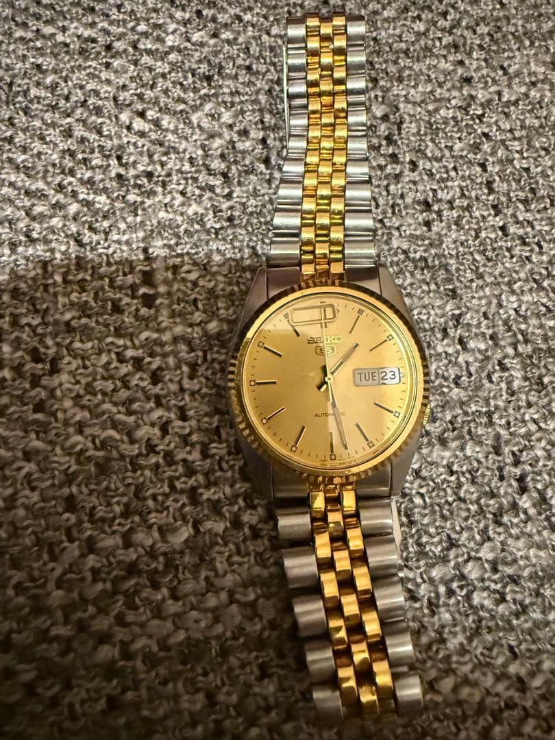 SEIKOファイブ　自動巻き時計　ジャンク