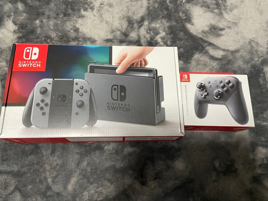 Nintendo Switch 本体 グレー (美品)プロコン付き