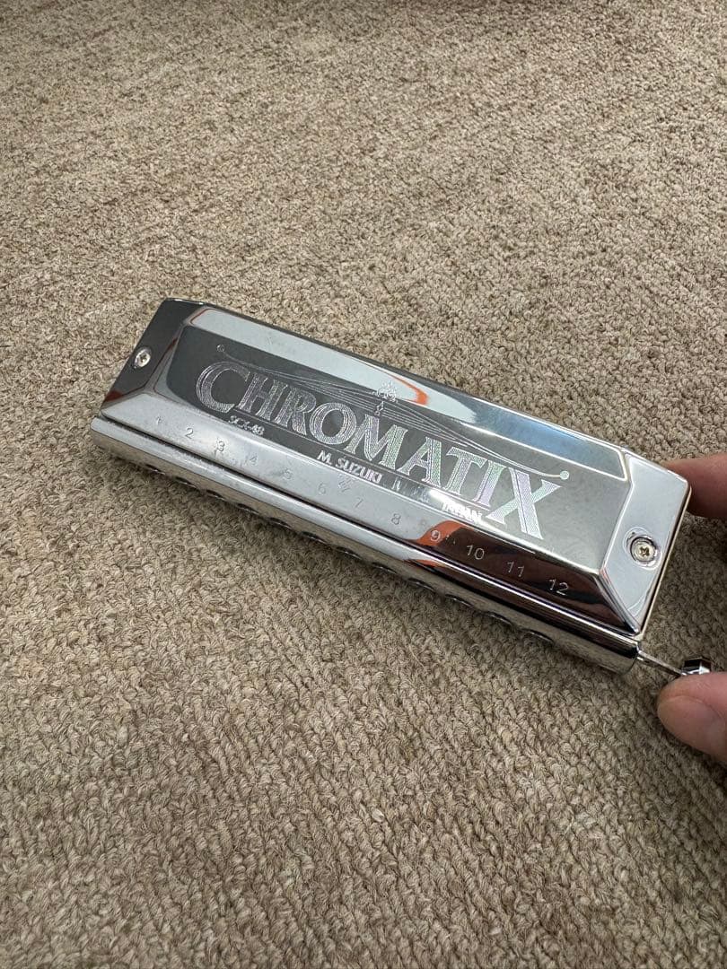 美品 M.SUZUKIクロマチックハーモニカ SCX-48 C調 日本製 純正品