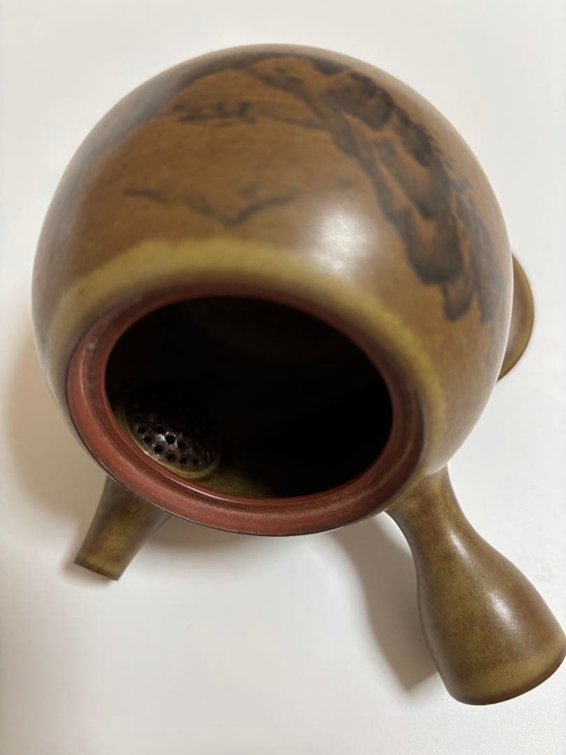 佐渡 無名異焼き 茶器セット湯呑み茶碗 5客 急須 1個 3代目伊藤赤水