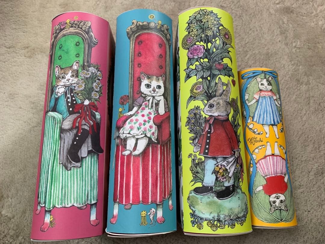 ヒグチユウコ 非売品 ブック型ケース ボックス BOX 4種類 ボリス雑貨店