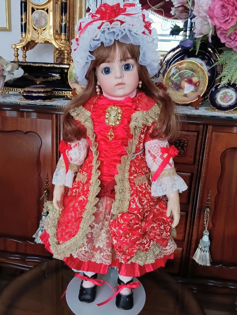 マルタ　ビスクドール❤️一足早いX'mas　大きな青い瞳のBruを貴方に！