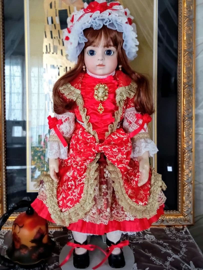 マルタ　ビスクドール❤️一足早いX'mas　大きな青い瞳のBruを貴方に！