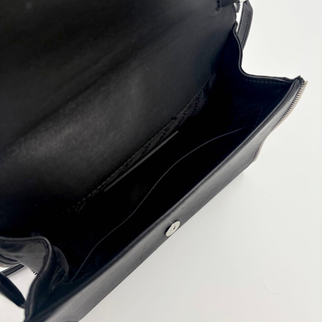 美品　DIESEL ディーゼル ショルダーバッグ レザー 黒 斜め掛け 834