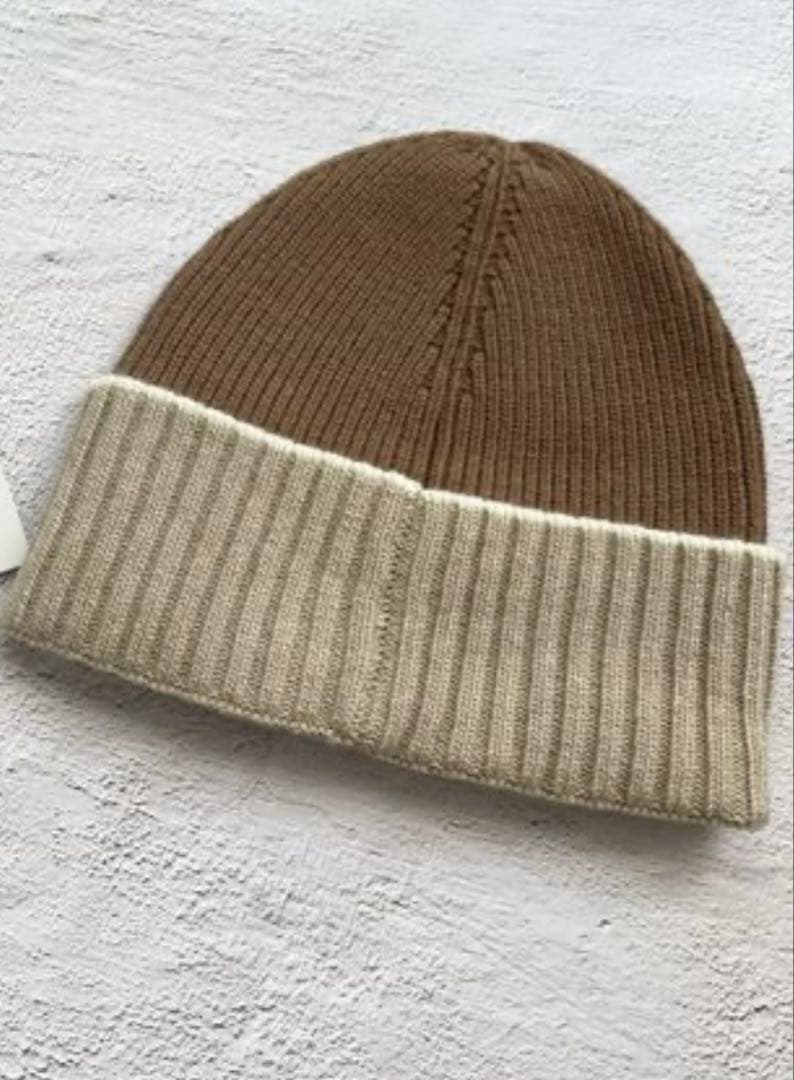 【正規品】LOEWE アナグラム ロゴ レザー ビーニー ニット帽