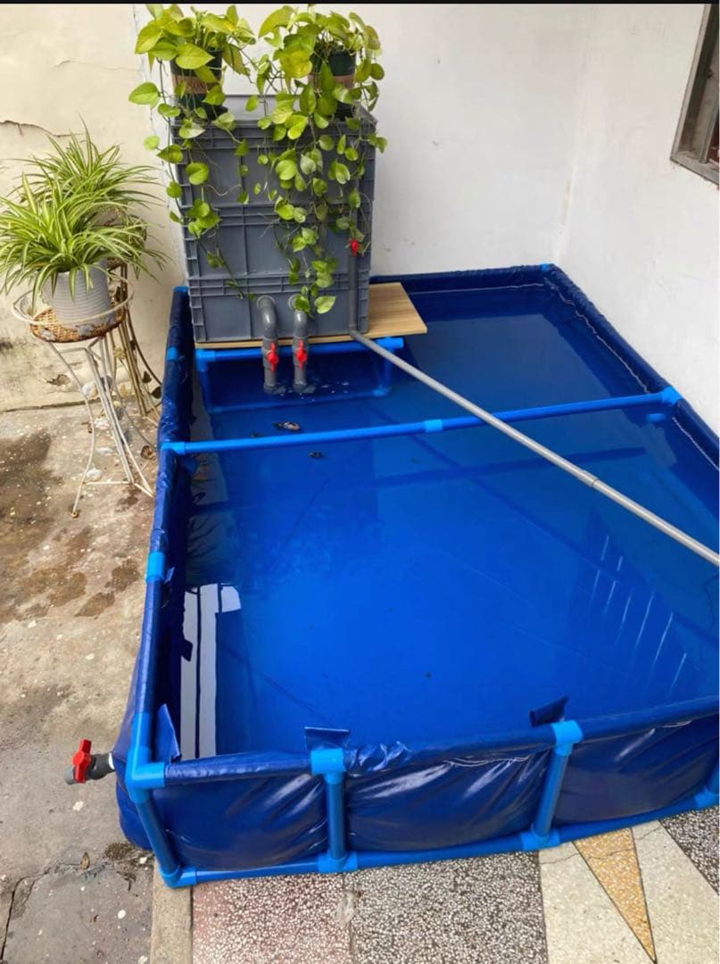 お任せ濾過材2段付き 池水槽用万能フィルター 最強濾過槽　外部式飼育濾過器装置