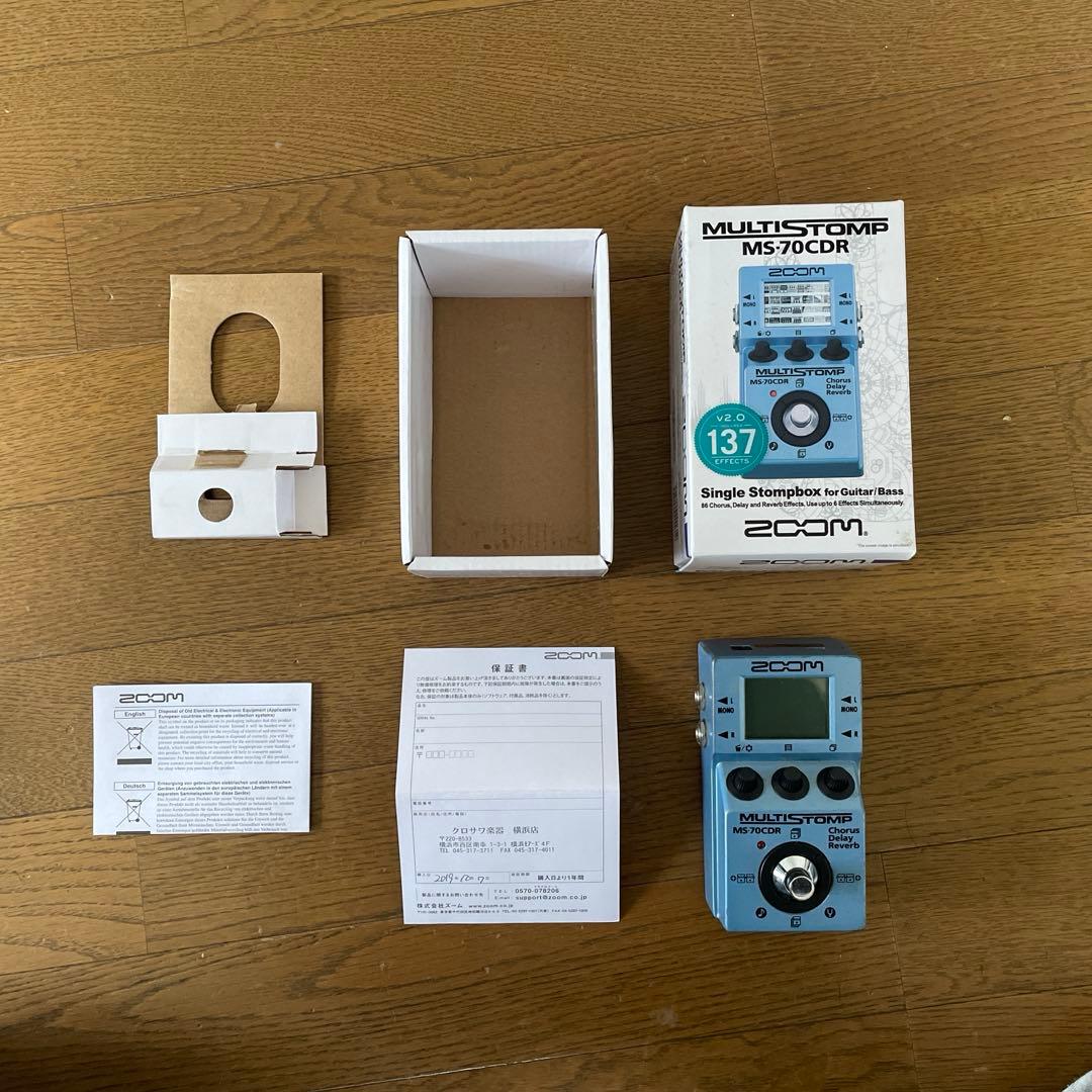 ZOOM MS-70CDR マルチエフェクター（外箱、保証書付き）