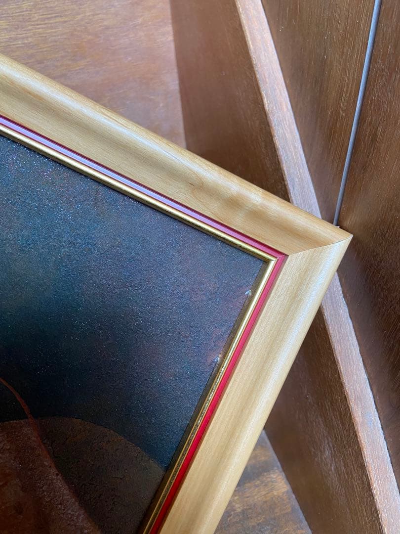 日本画「埴輪」岩絵具　谷本昌彦