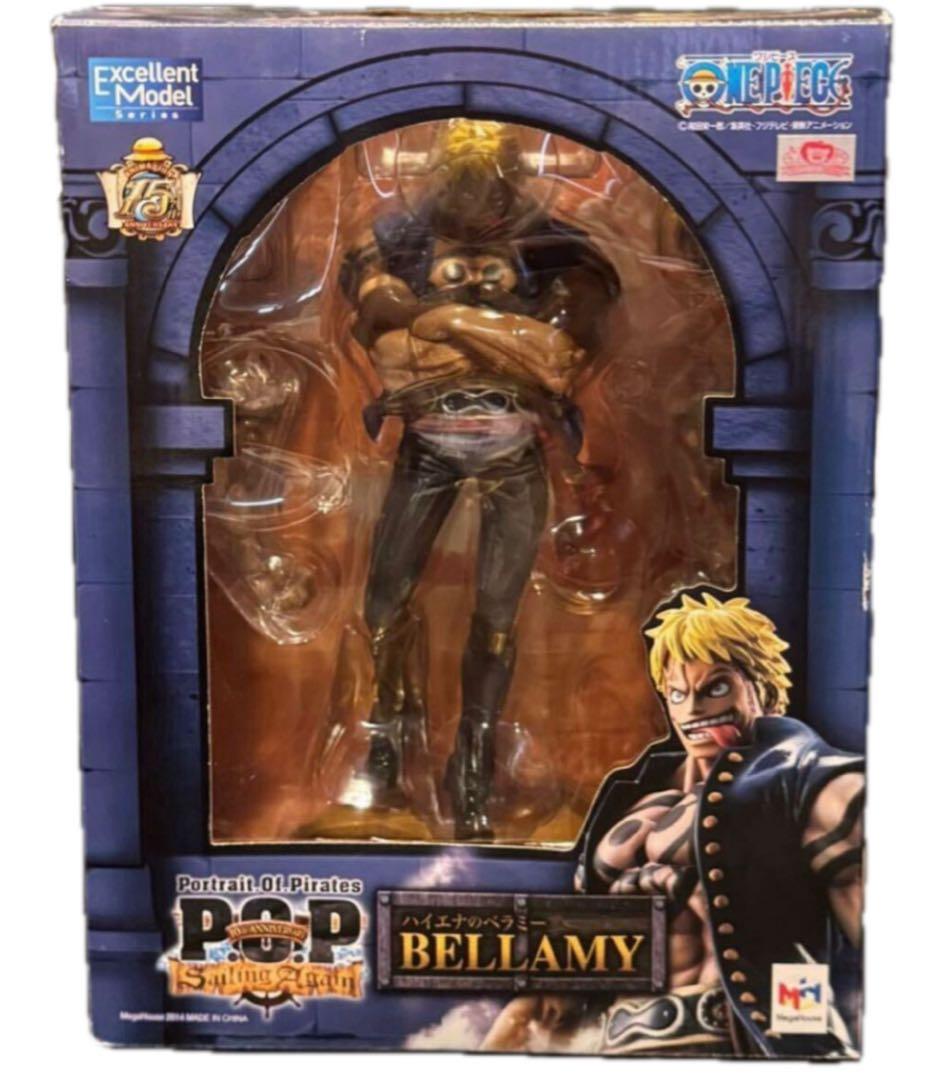 ワンピース ハイエナのベラミー P.O.P フィギュア 専用台座付きドフラミンゴ