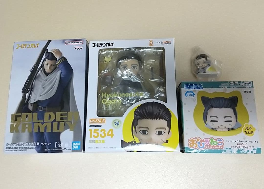 【尾形百之助】4点セット　ねんどろいど　おひるねこ　ゴールデンカムイフィギュア