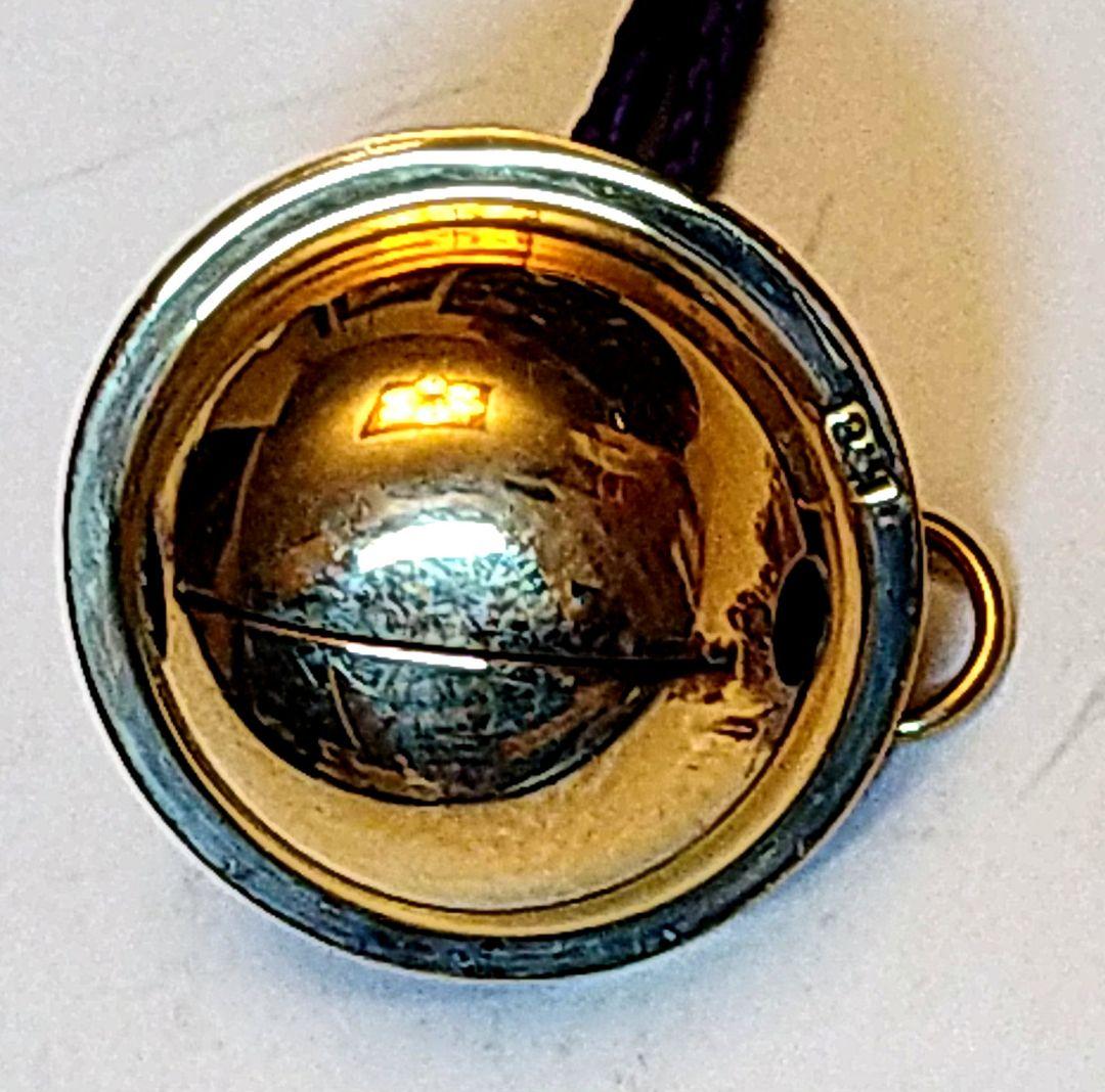 K18 茶釜 携帯ストラップ 縁起物 御守 ヴィンテージ