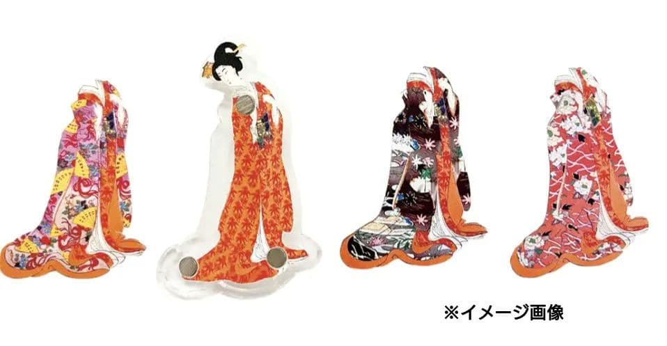 特別展江戸　100個限定 ブローチ着せかへ大奥（3種）錦絵日本画着物御台所