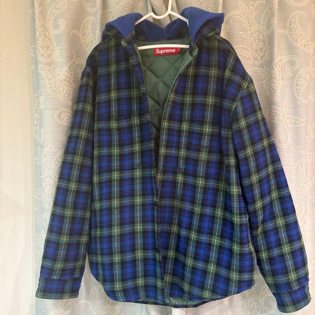 Supreme TartanFlannelHoodedShirt シュプリーム