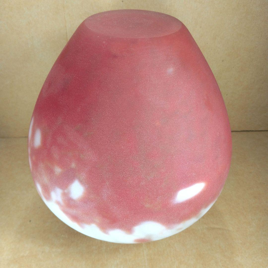 【本物保証】藤田喬平 手吹 花瓶 共箱 栞 美品 高さ22㎝大きめ