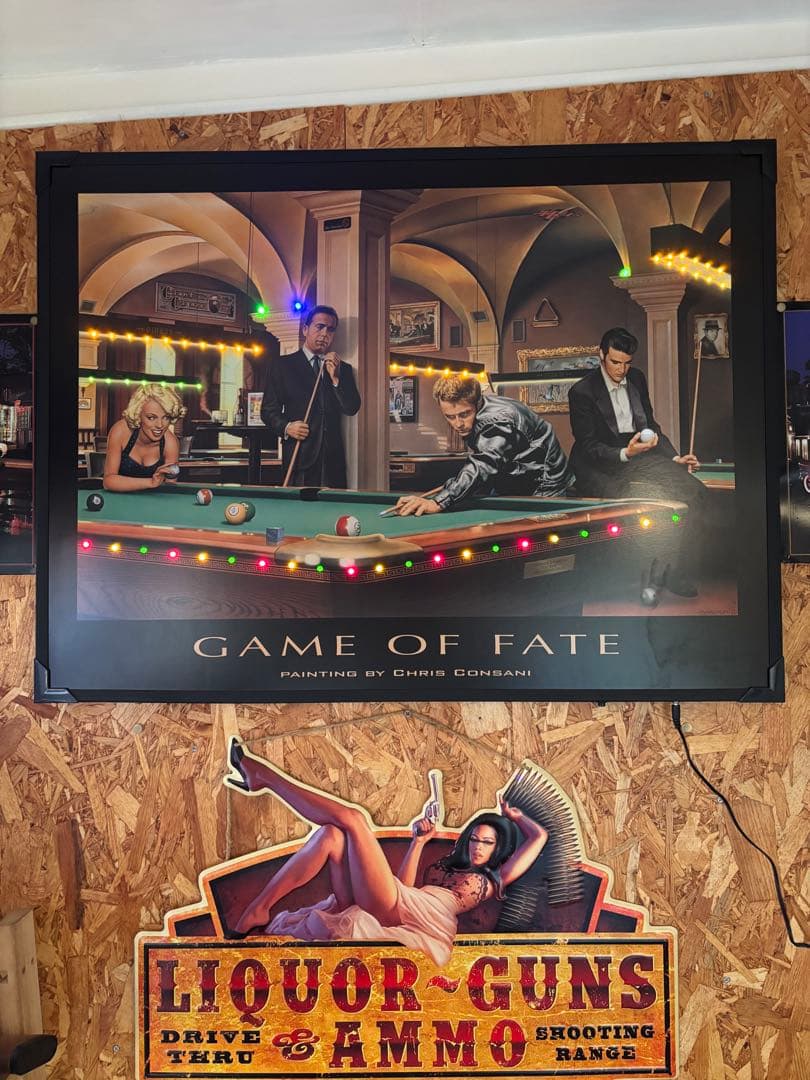 ☆めちゃクール LED ピクチャー ポスター アート ジェームスディーン☆