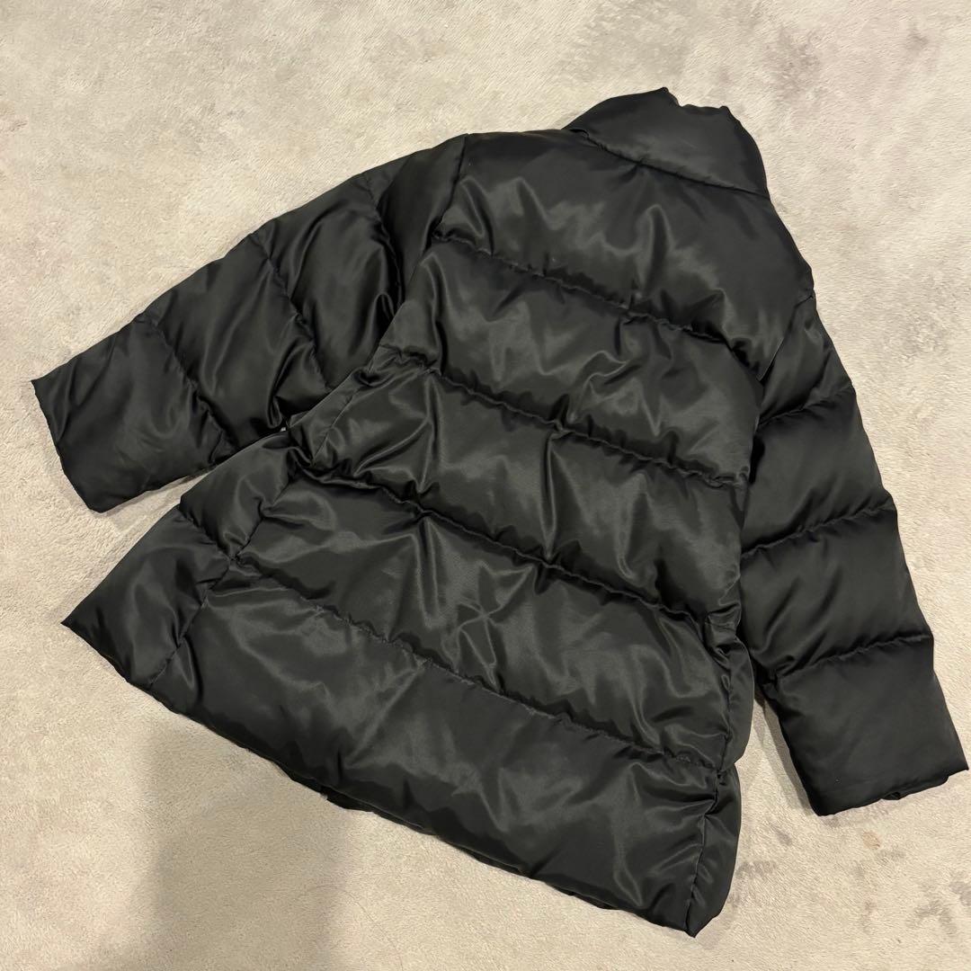 極美品ケイトスペード ダウンジャケット リボン 飾りボタン 裏地水玉 90