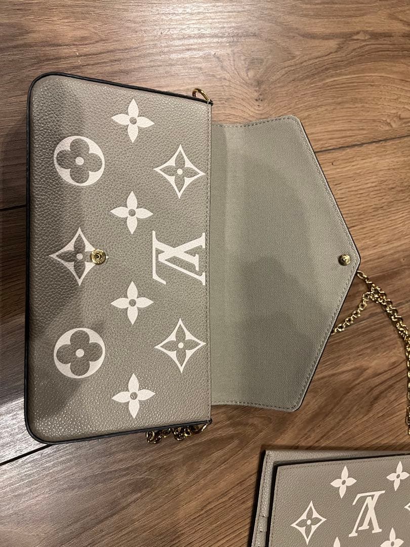 Louis Vuitton グレー モノグラム ショルダーバッグ