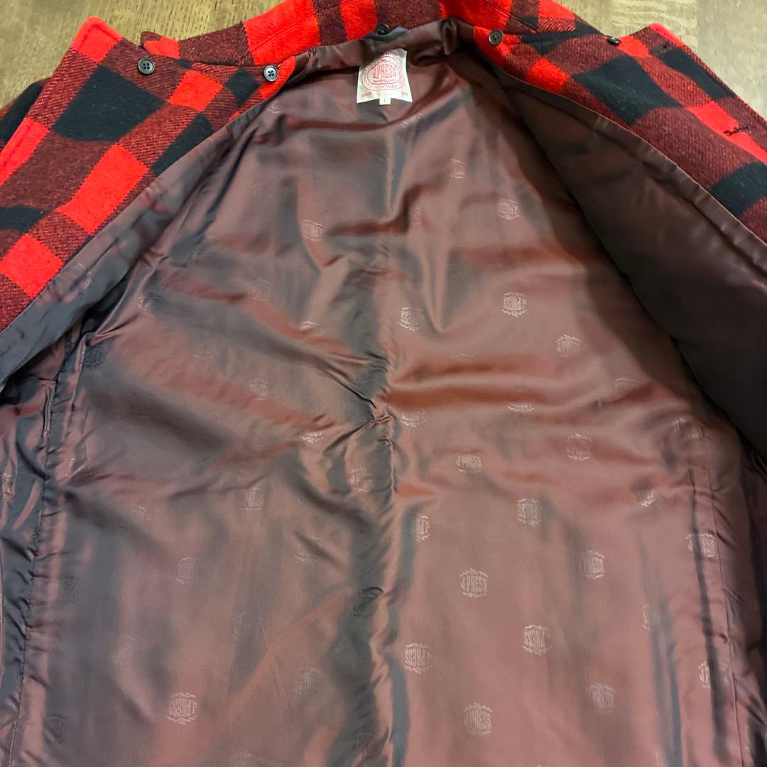 J.PRESS 赤・黒チェックジャケット L