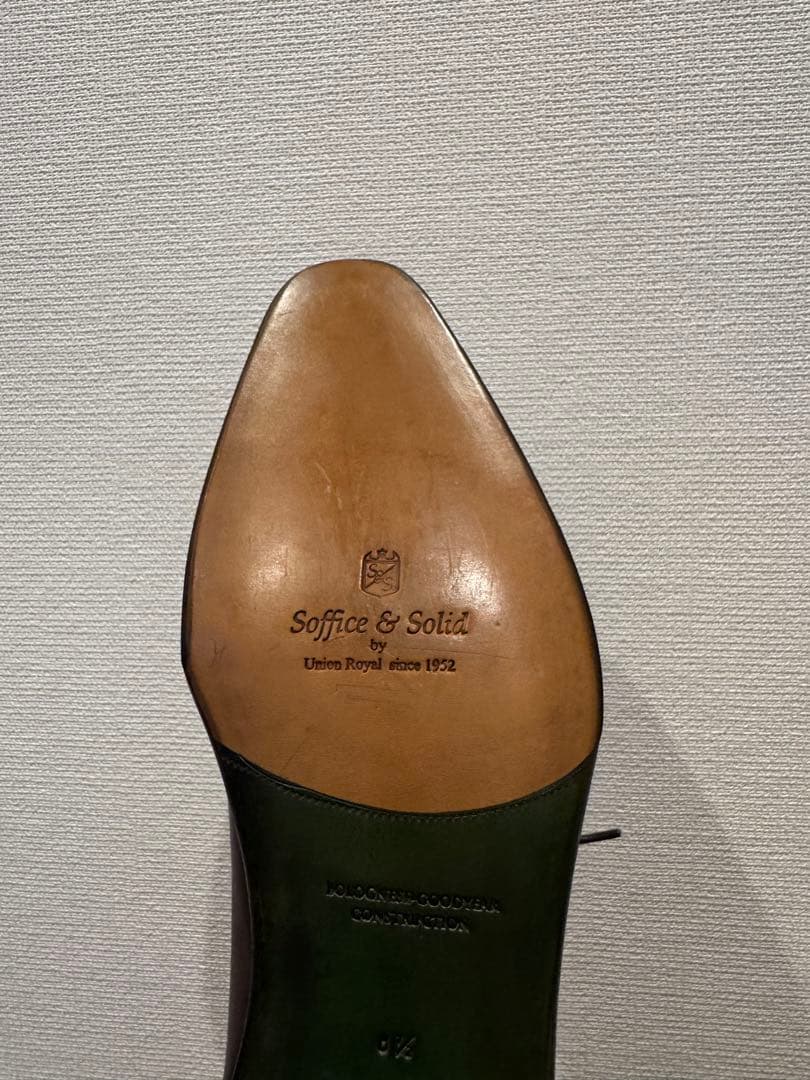 美品　soffice&solid 革靴　ブラウン