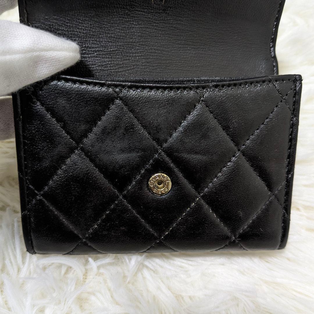 最終価格✨シャネル　マトラッセ　小銭入れ　ミニ　ケース　カードケース