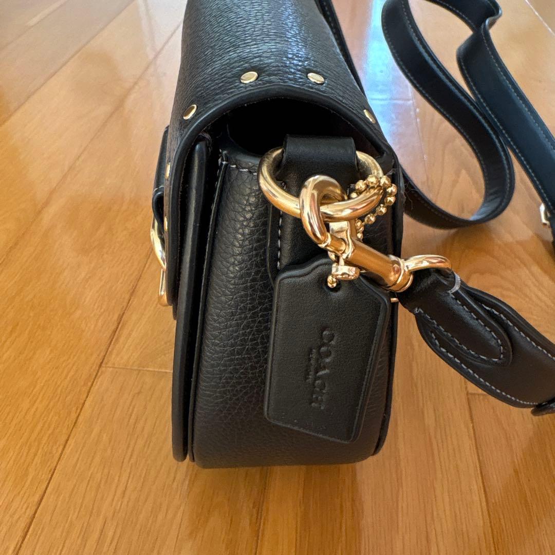【COACH】 ブラック ショルダーバッグ