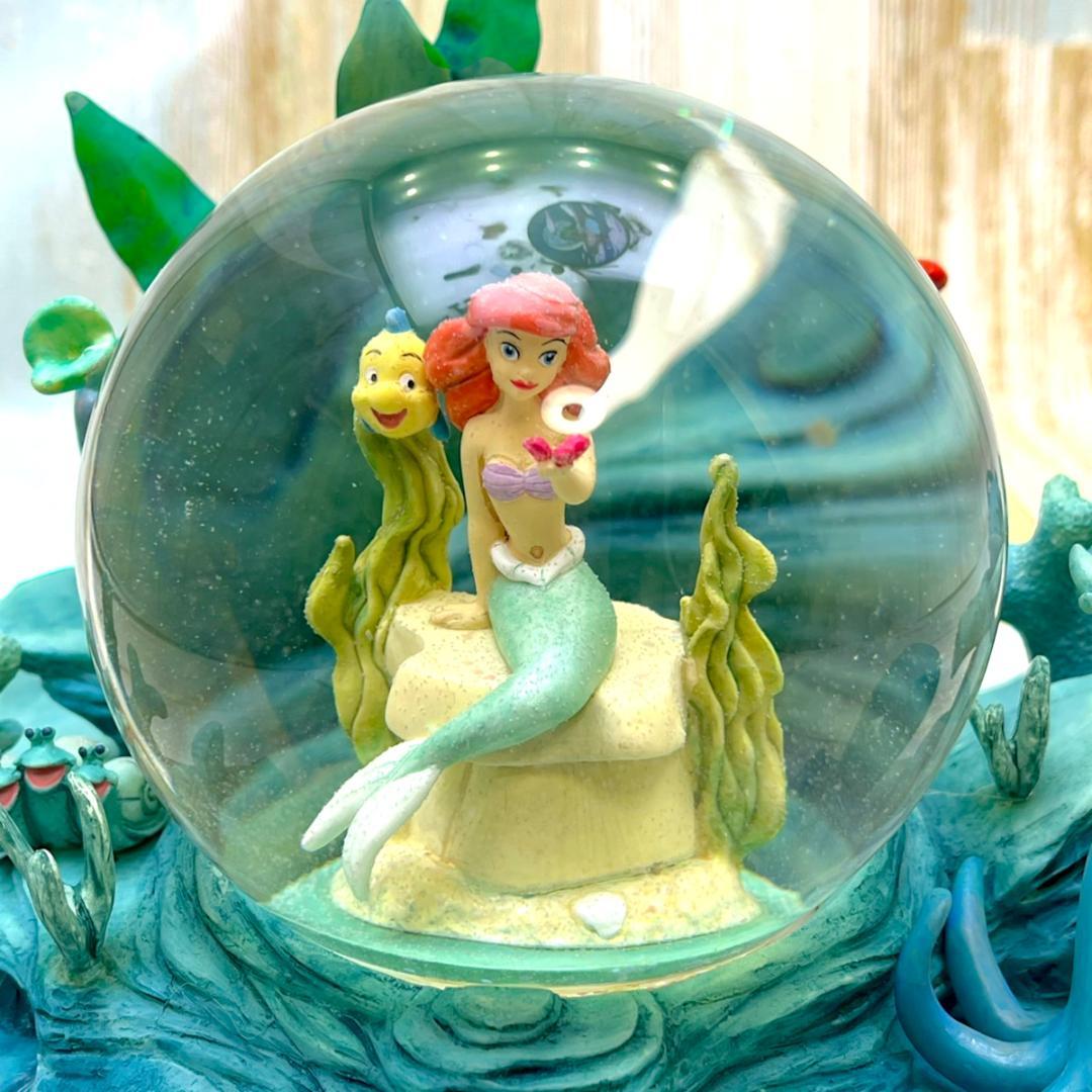 リトル・マーメイド アリエル セバスチャン スノーグローブ フィギュア