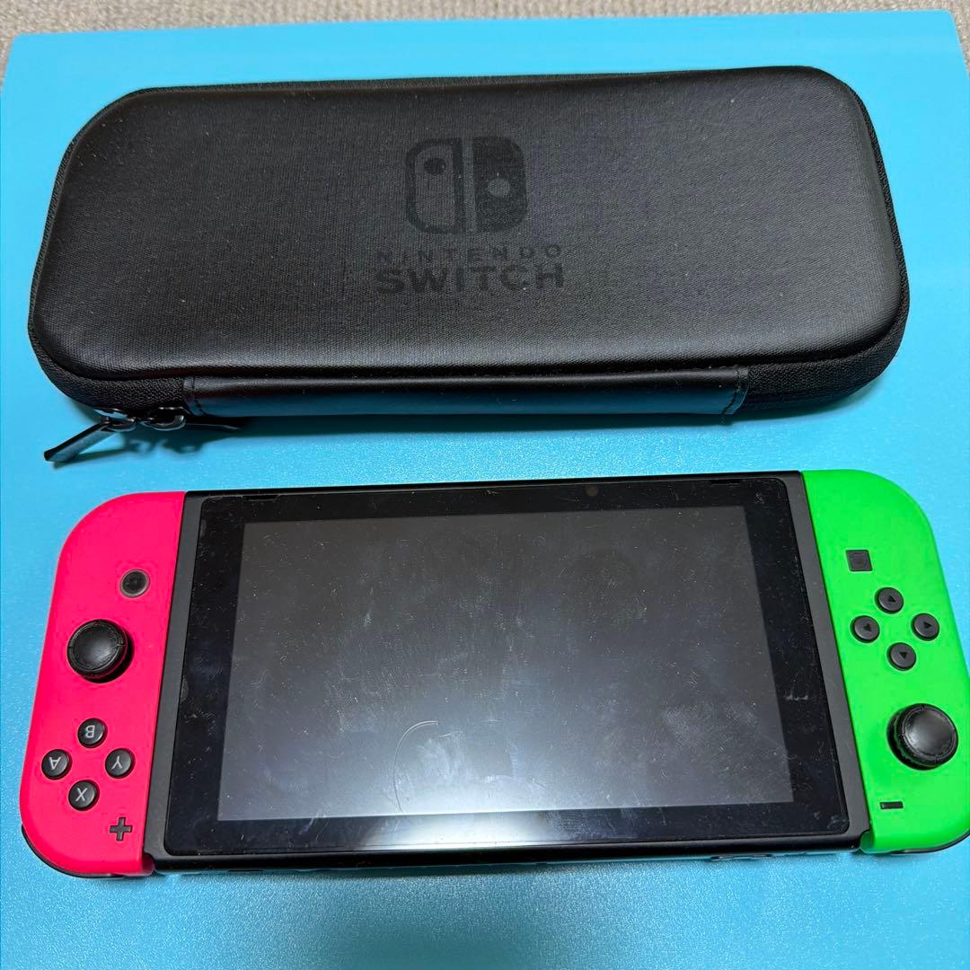 野*久様 Nintendo Switch 赤/緑 本体 ドック、充電器、ケース付