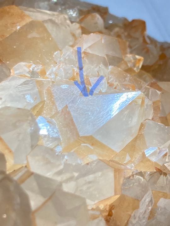 2つのイシス❁⃘*.゜タンジェリンクォーツ　クラスター  レインボー　原石