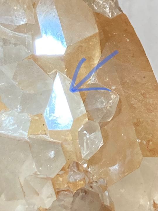 2つのイシス❁⃘*.゜タンジェリンクォーツ　クラスター  レインボー　原石